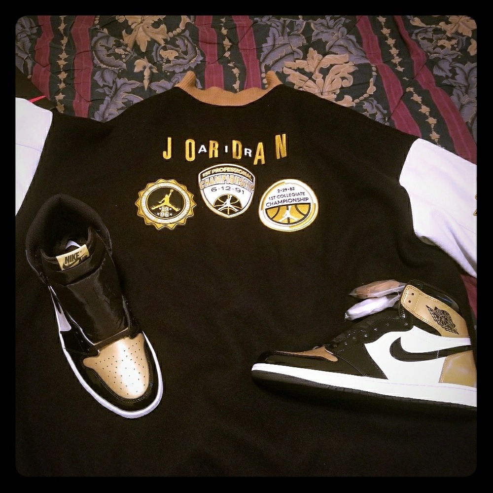 Shoes & varsity jacket